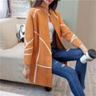 Stand Collar Knit Coat