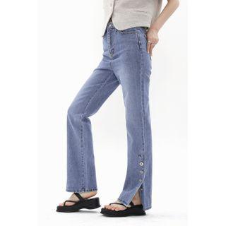 Button-side Straight-leg Jeans