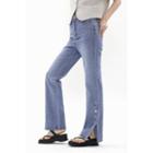 Button-side Straight-leg Jeans