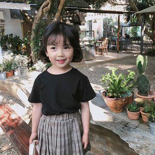 Family Matching Plain Short-sleeve T-shirt