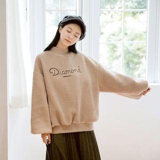 Long-sleeve Mock-turtleneck Sweatshirt