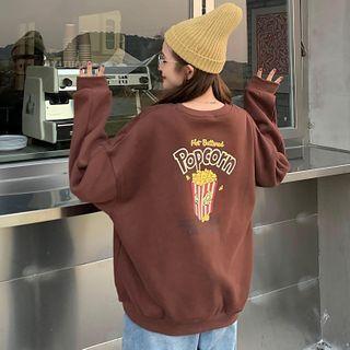 Popcorn Print Sweatshirt