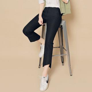 Super Magic Linen Blend Cutout Pants