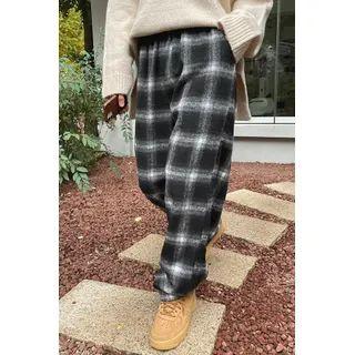Couple Plaid Jogger Pants