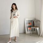 Kagaroo-pocket Pullover Dress
