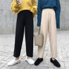 Crop Straight Fit Knit Pants