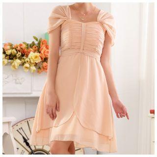 Plain Cap Sleeve Bridesmaid Dress