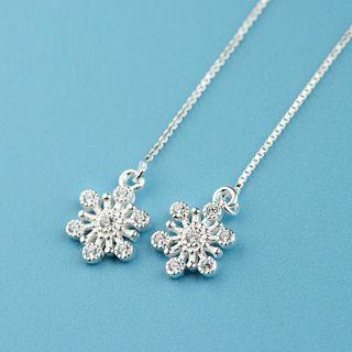 Snowflake Threader Earring