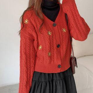 Cable Knit Cardigan / Top / Midi Skirt / Set