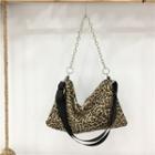 Leopard Print Chain Crossbody Bag