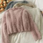 Furry-knit Cropped Sweater In 6 Colors