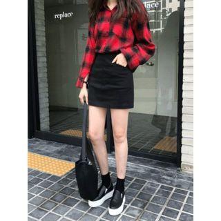 Pocket-side Mini Skirt