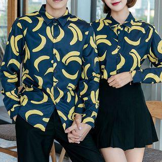 Couple Matching Banana Print Shirt