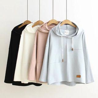 Plain Drawstring Hoodie