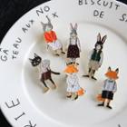 Alloy Fox / Cat / Rabbit Brooch (various Designs)