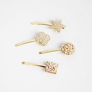 Rhinestone Accent Hair Pin