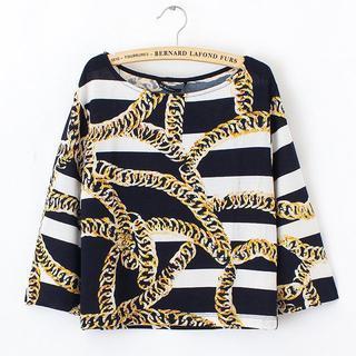 Striped Print T-shirt