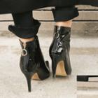 Pin-heel Pointy Ankle Boots