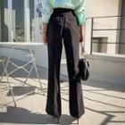 High-waist Semi Boot-cut Dress Pants