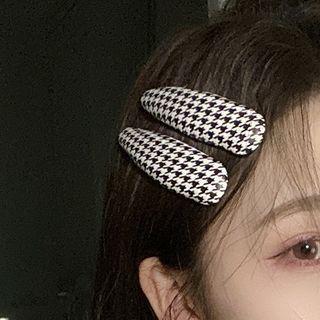 Set Of 1 / 2: Houndstooth Hair Clip