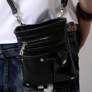 Faux-leather Mini Bag Black - One Size