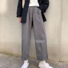Button Jacket / Wide Leg Pants