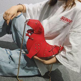 Faux Leather Dinosaur Shoulder Bag