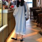 Plain Midi Pullover Dress / Midi Lace Skirt