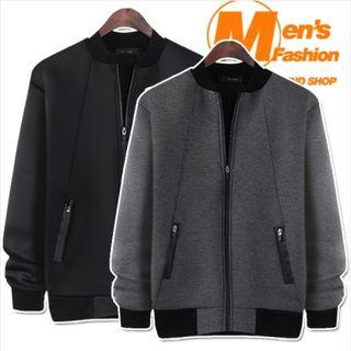 Neoprene Seam-trim Baseball Jacket