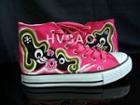 Abstract High-top Canvas Sneakers
