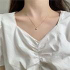 Heart Pendant Alloy Necklace 1 Pc - White - One Size