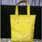 Smiley Cotton Shopper Bag