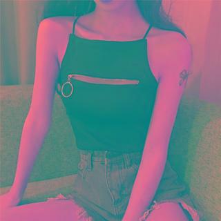 Sleeveless Zipped Camisole