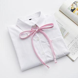 Embroidered Short-sleeve Blouse / Long-sleeve Blouse