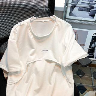 Applique Mock Two Piece T-shirt