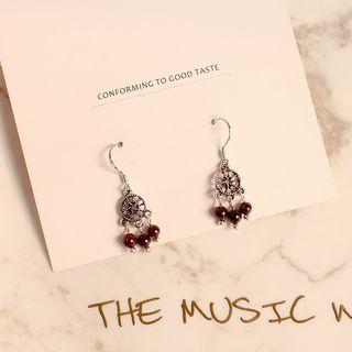 Retro Bead Dream Catcher Dangle Earring