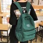 Label Applique Nylon Backpack