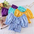 Off-shoulder Puff Short-sleeve Top