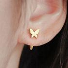 Butterfly Stud Earring 1 Pc - Gold - One Size