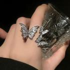 Butterfly Open Ring Butterfly - Silver - One Size