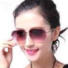Rhinestone Rimless Sunglasses