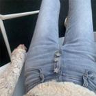 Rhinestone Star Washed Skinny Jeans