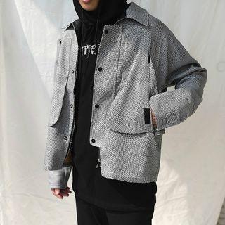 Plaid Loose-fit Jacket