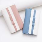 Bow Accent Two-tone Long Wallet