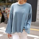 Round-neck Wide Long-sleeve Sweater