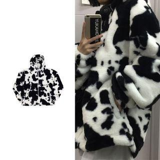 Cow Zip Hoodie