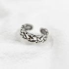 925 Sterling Silver Braided Open Ring As Shown In Figure - One Size