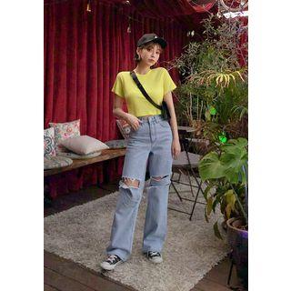 Ribbed Cropped Top In 11 Colors
