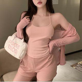 Halter Neck Camisole Top / Shorts / Cardigan