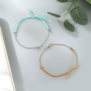 Rhinestone Bracelet Random Color - One Size